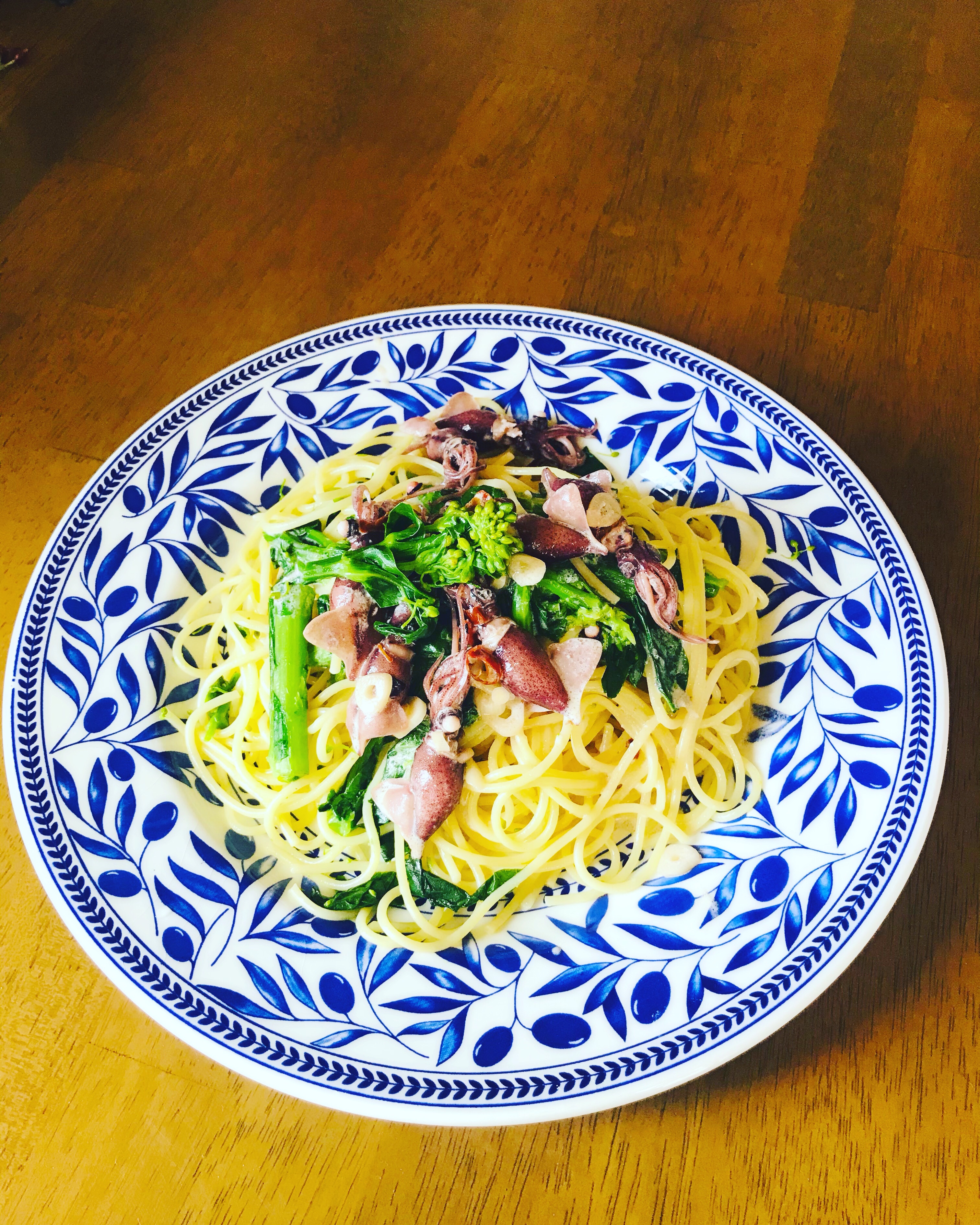 菜の花とホタルイカのパスタ 障害のある人が活躍する農場 ごきげんファーム